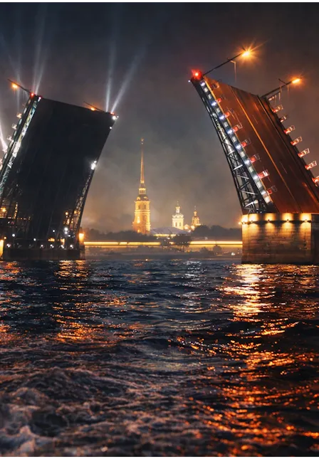 Ночная прогулка «Под разведенными мостами» – 20 августа 2026