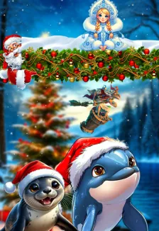 Билеты на новогоднее шоу с дельфинами 29 дек 2025 Набережные Челны