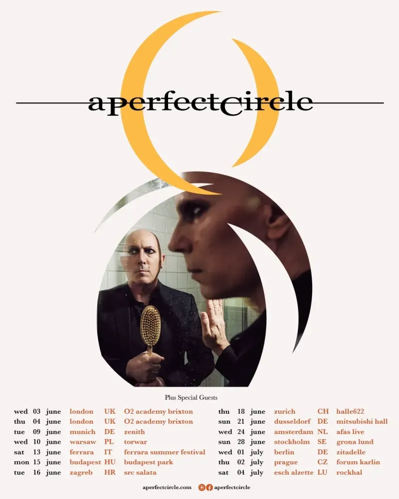 A Perfect Circle: тур по Европе и Великобритании в...