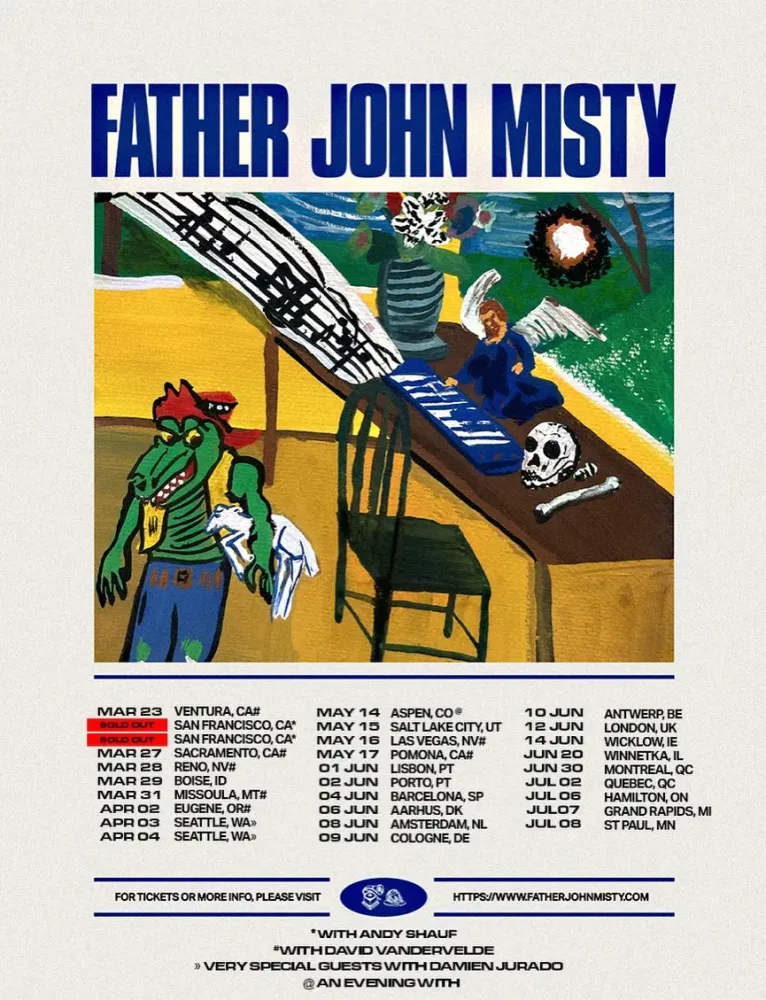 Новости туров 2026: Father John Misty, Together Pangea, Inkcarceration
