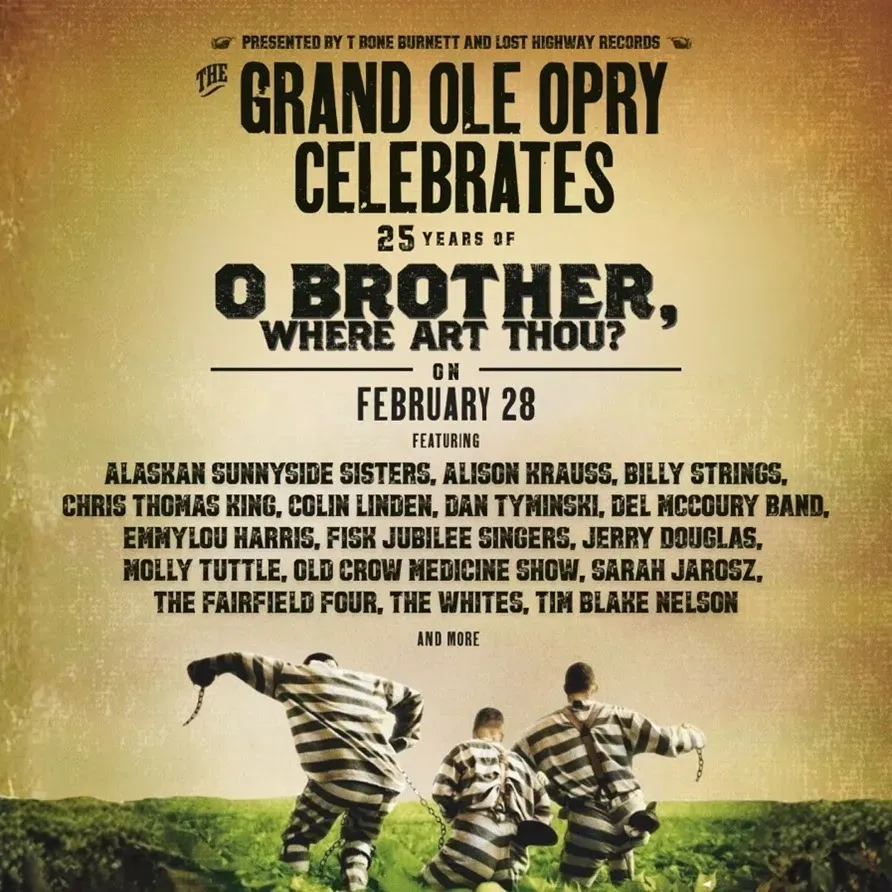 Grand Ole Opry празднует 25 лет саундтреку O Brother, Where Art Thou?