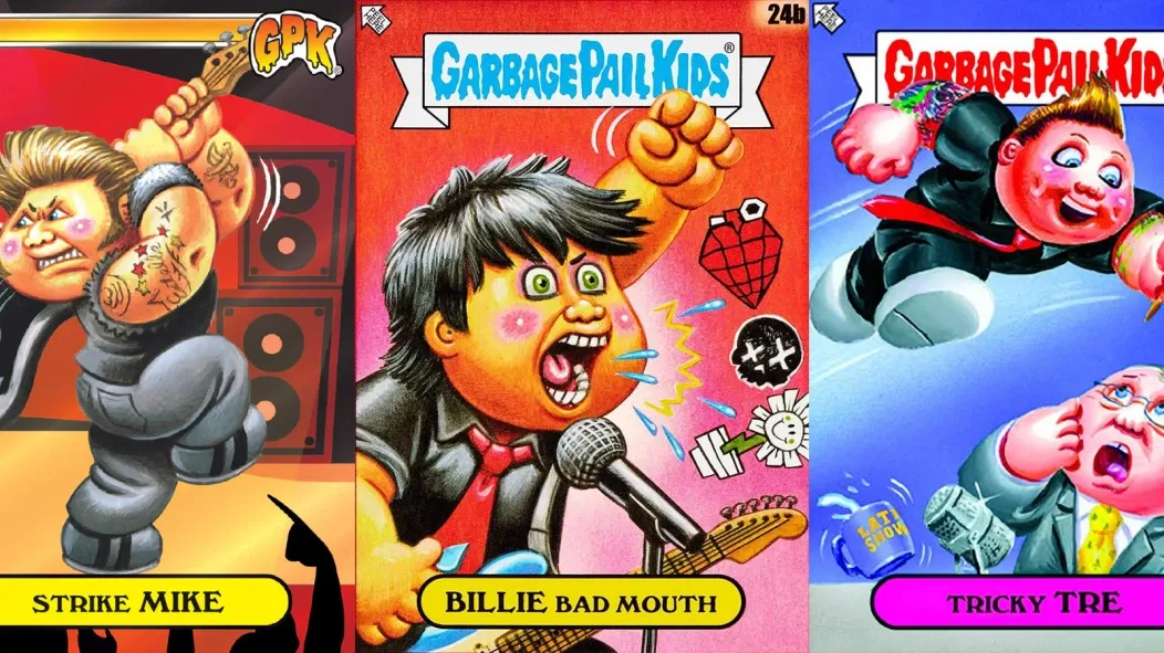Green Day выпустили свои карточки Garbage Pail Kids
