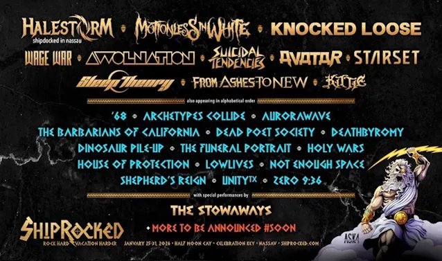ShipRocked 2026: Halestorm и Knocked Loose возглавят хард-рок круиз