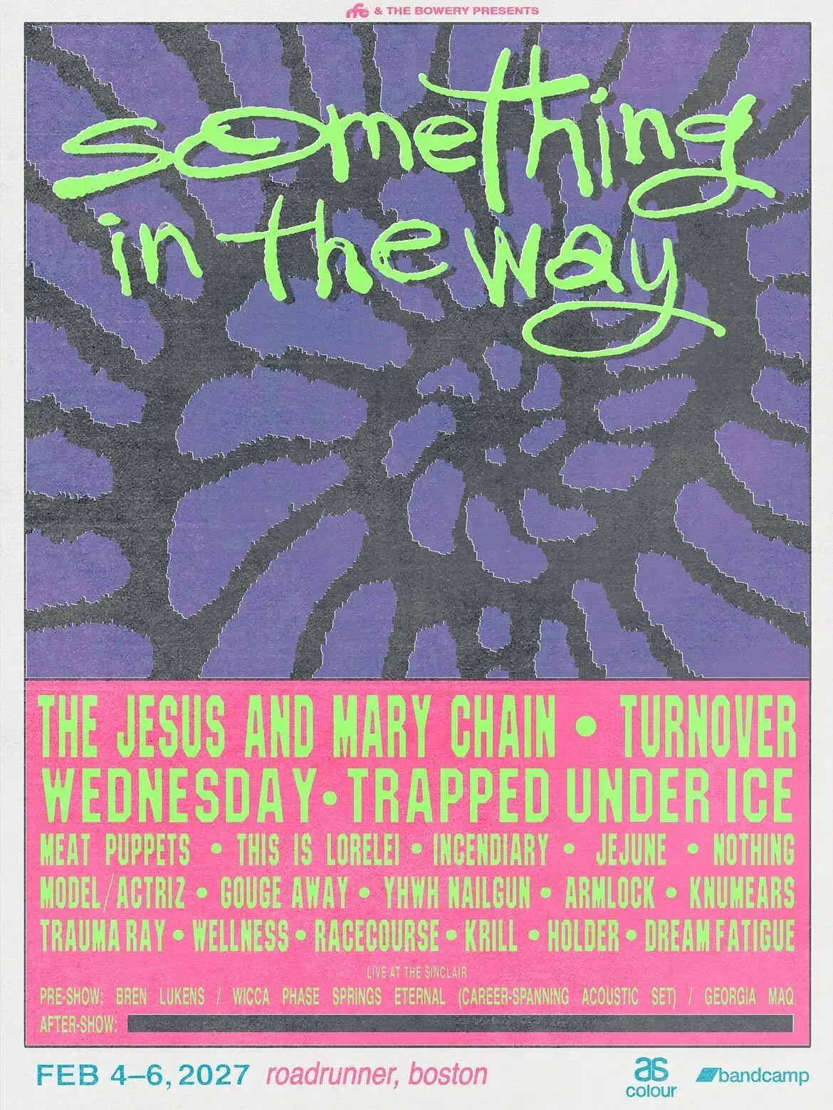 Something In The Way 2027: JAMC, TUI, Turnover, Wednesday в Бостоне