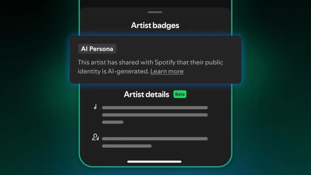 Spotify запустит метку AI Persona для обозначения ИИ‑артистов