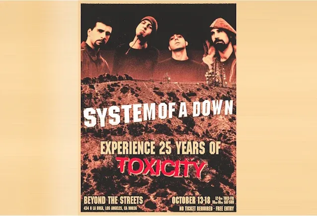 System of a Down отметит 25-летие «Toxicity» выставкой в Лос-Анджелесе