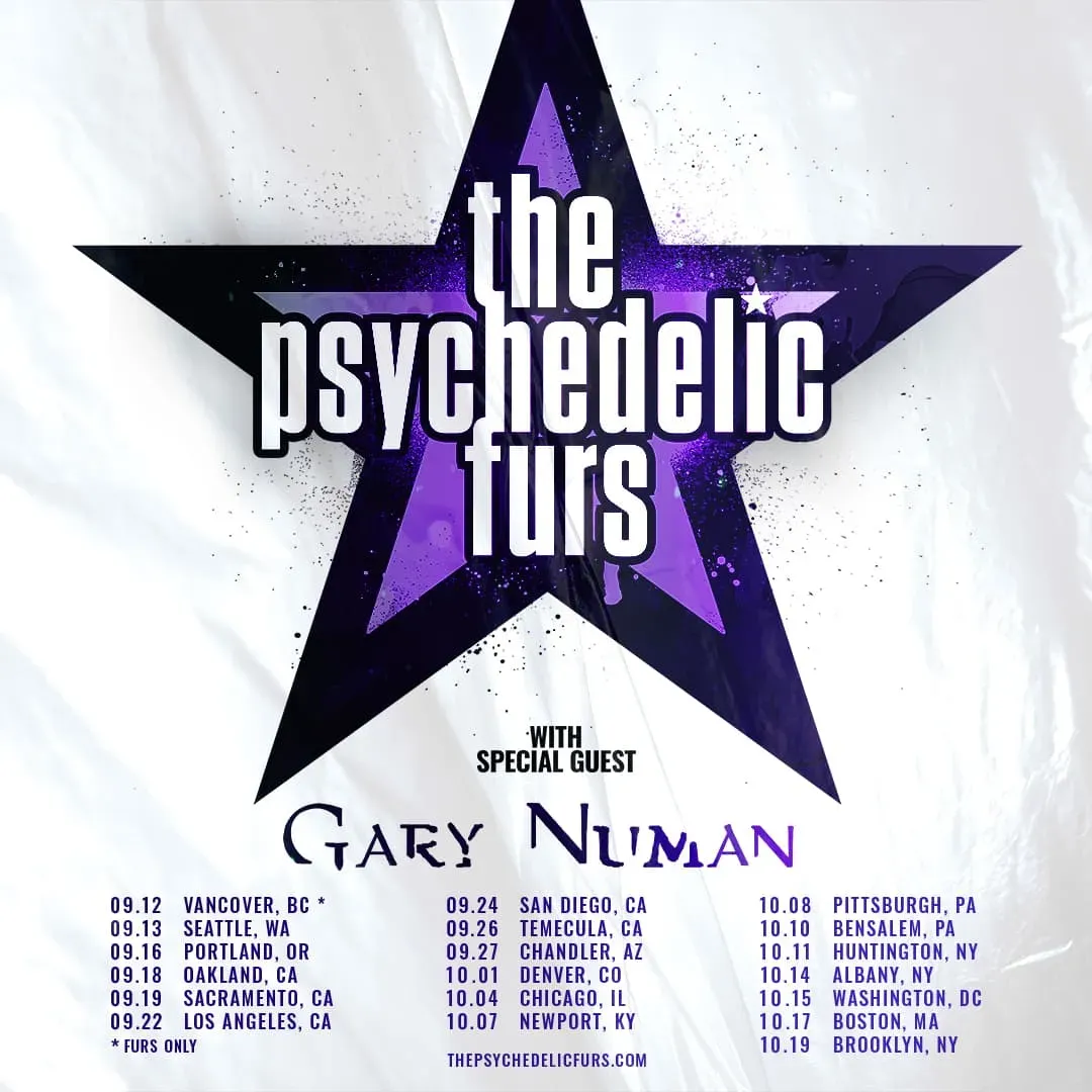 The Psychedelic Furs и Gary Numan: Тур 2025