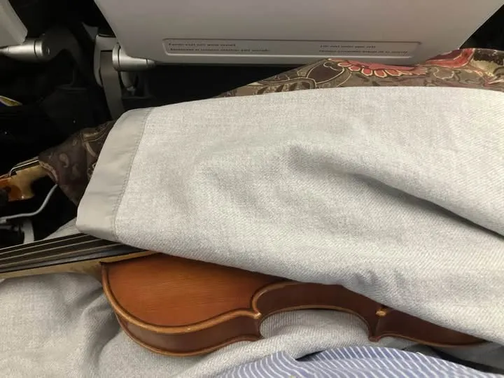 Скрипач Боян Чичич вынужден лететь без футляра на ...