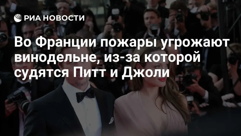 Пожары у винодельни Питта и Джоли во Франции